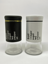 Elegant Glass Multi-Purpose Shaker Duo